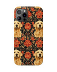 Golden Pawsatronic Tapestry Slim Phone Cases