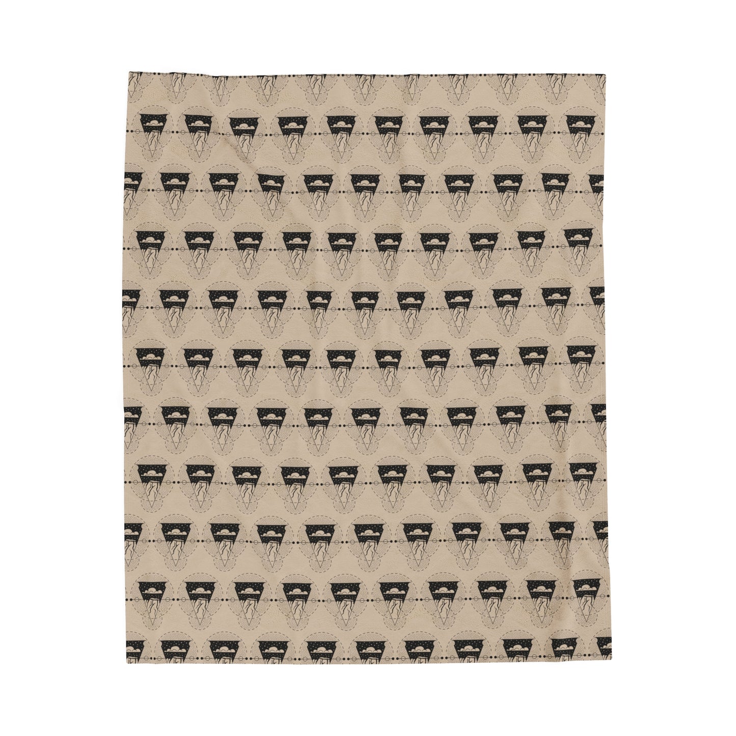 Sacred Shapes Camping Velveteen Plush Blanket