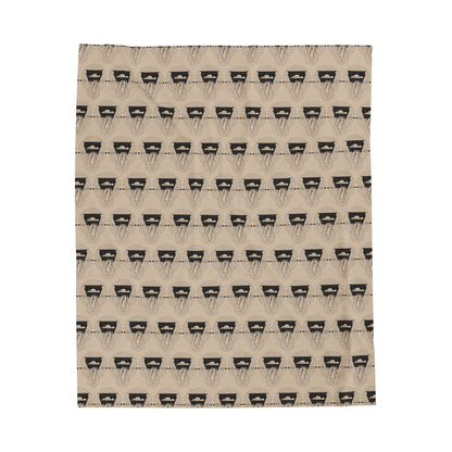 Sacred Shapes Camping Velveteen Plush Blanket