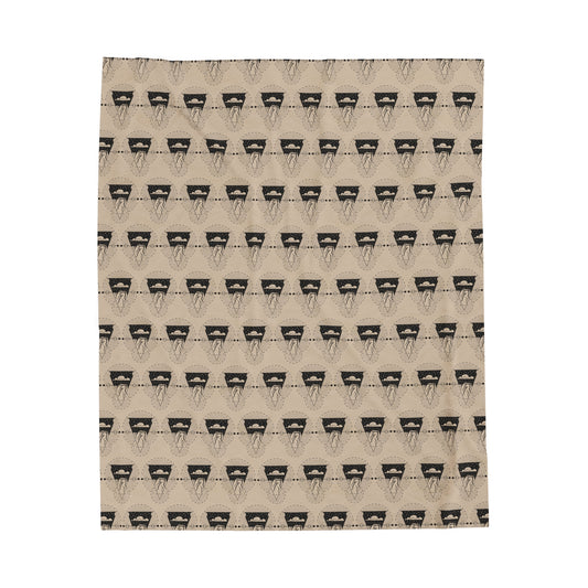 Sacred Shapes Camping Velveteen Plush Blanket