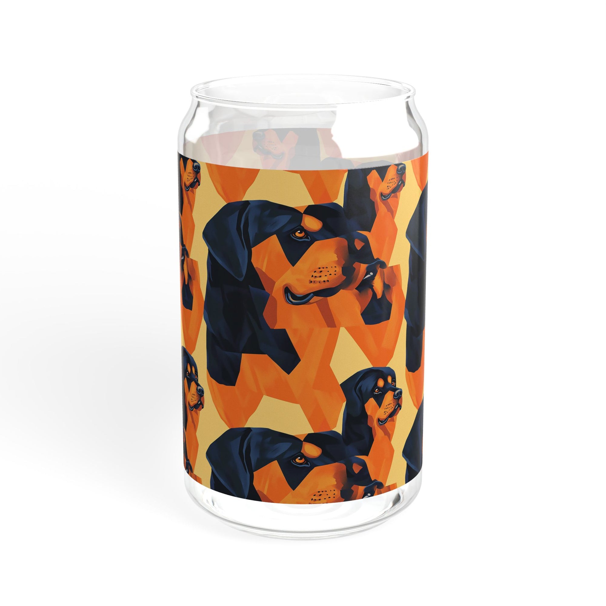 Rottweiler Chic Pawsitivity Sipper Glass