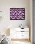 Dazzling Bulldog Chic Matte Canvas, Framed