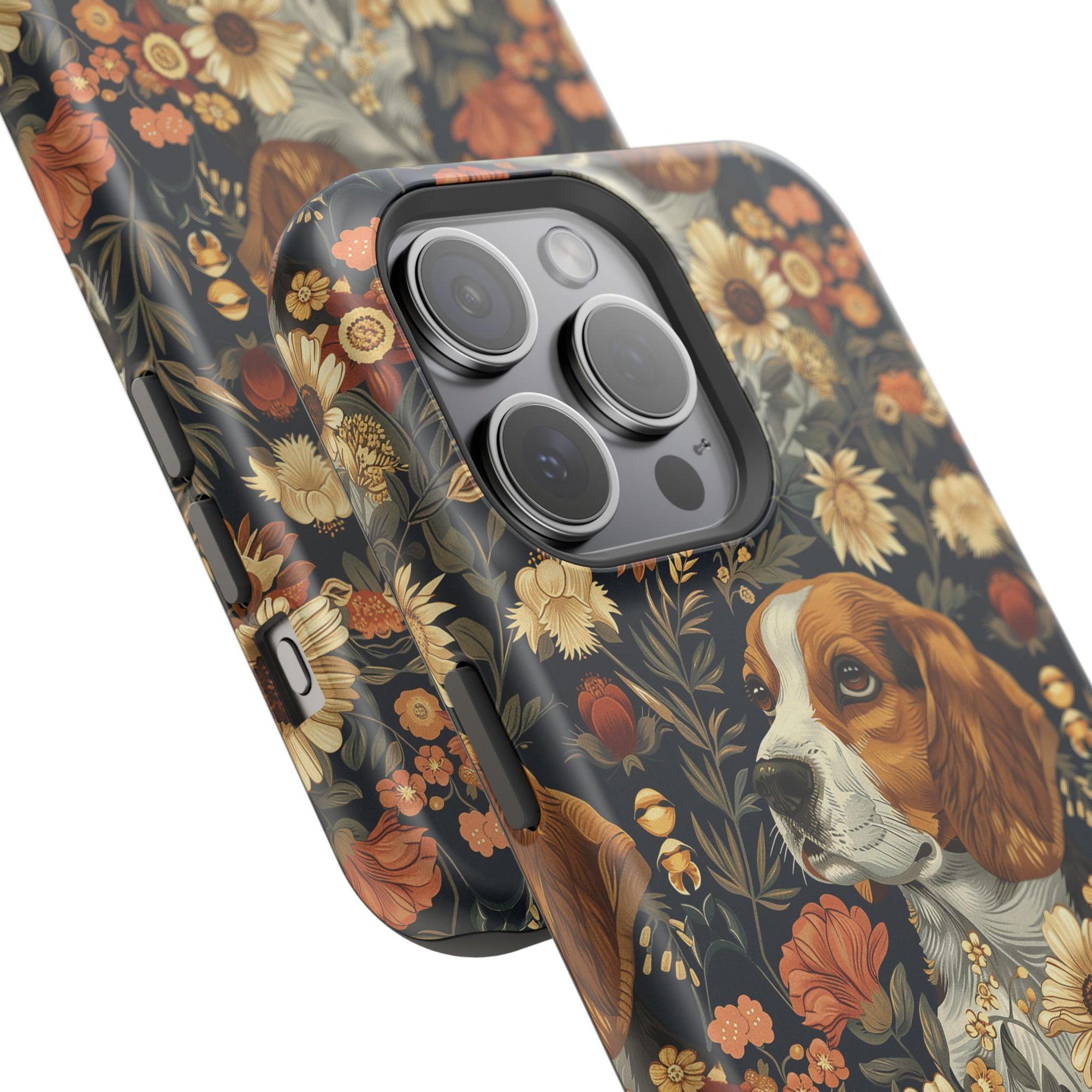 Beagle Blossoms Magnetic Tough Cases