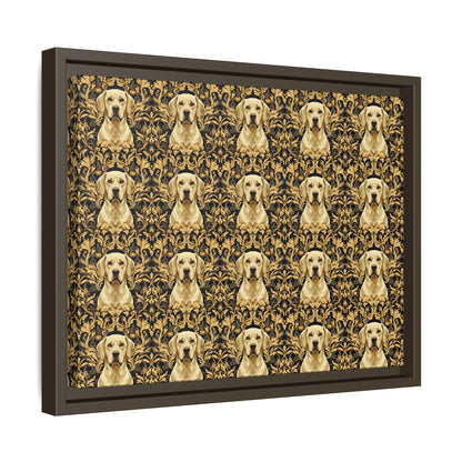 Royal Pawsitivity Labs Matte Canvas, Framed