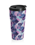 Funky Geometric Boxerista Stainless Steel Travel Mug