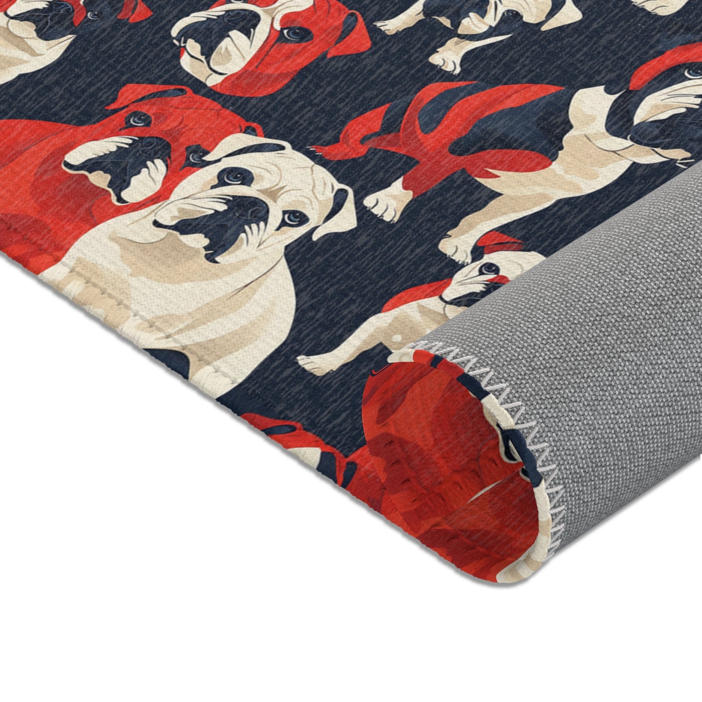 Modern Bulldog Bash - Fun Area Rug