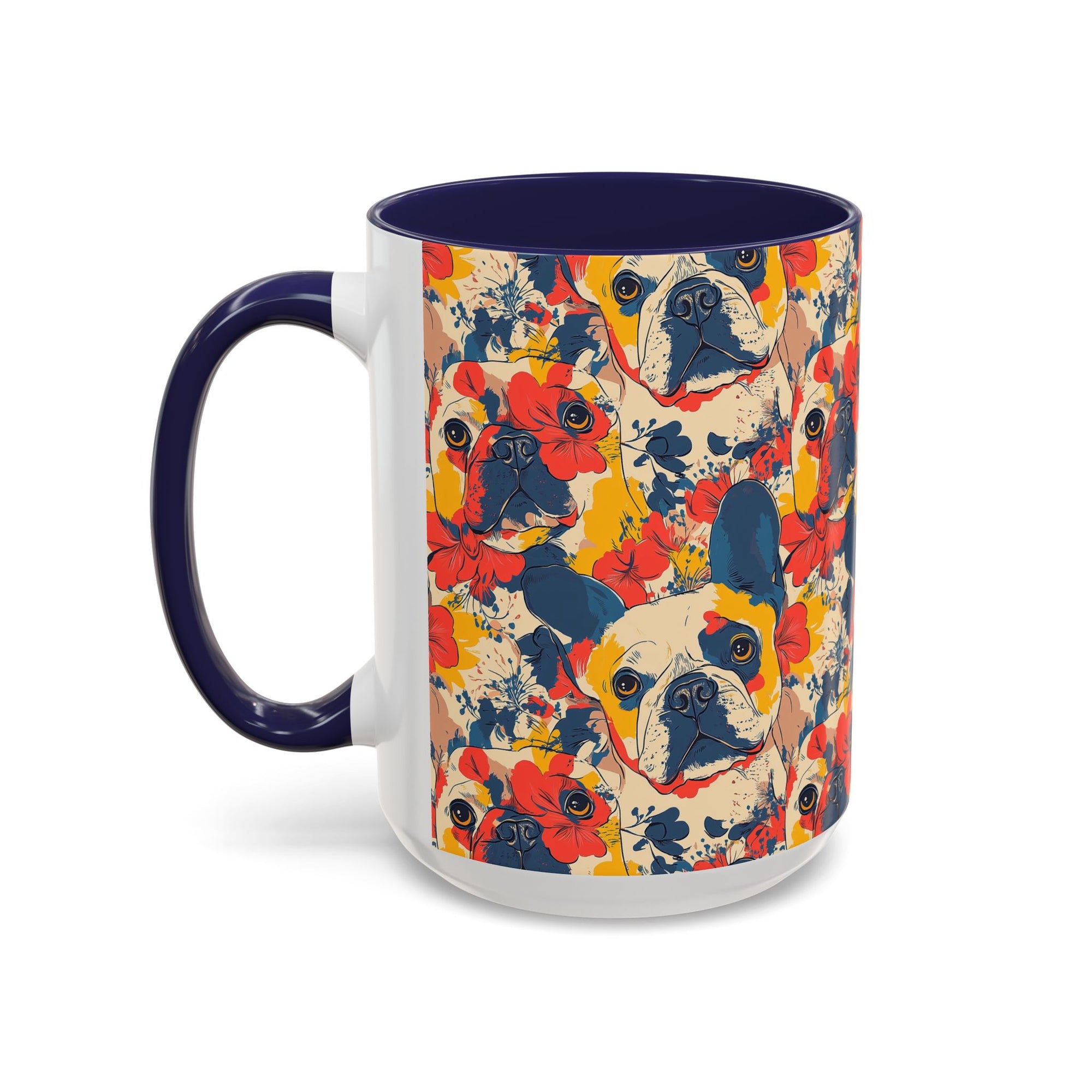 Bloom Pup Frenchietastic Splatter Accent Coffee Mug