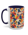 Bloom Pup Frenchietastic Splatter Accent Coffee Mug