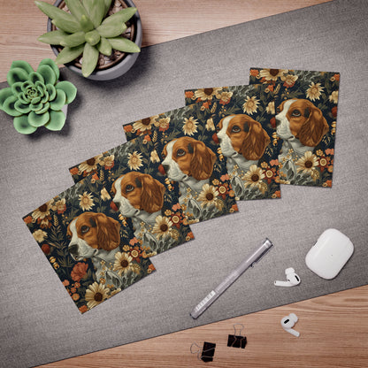 Beagle Blossoms Greeting Cards (5-Pack)