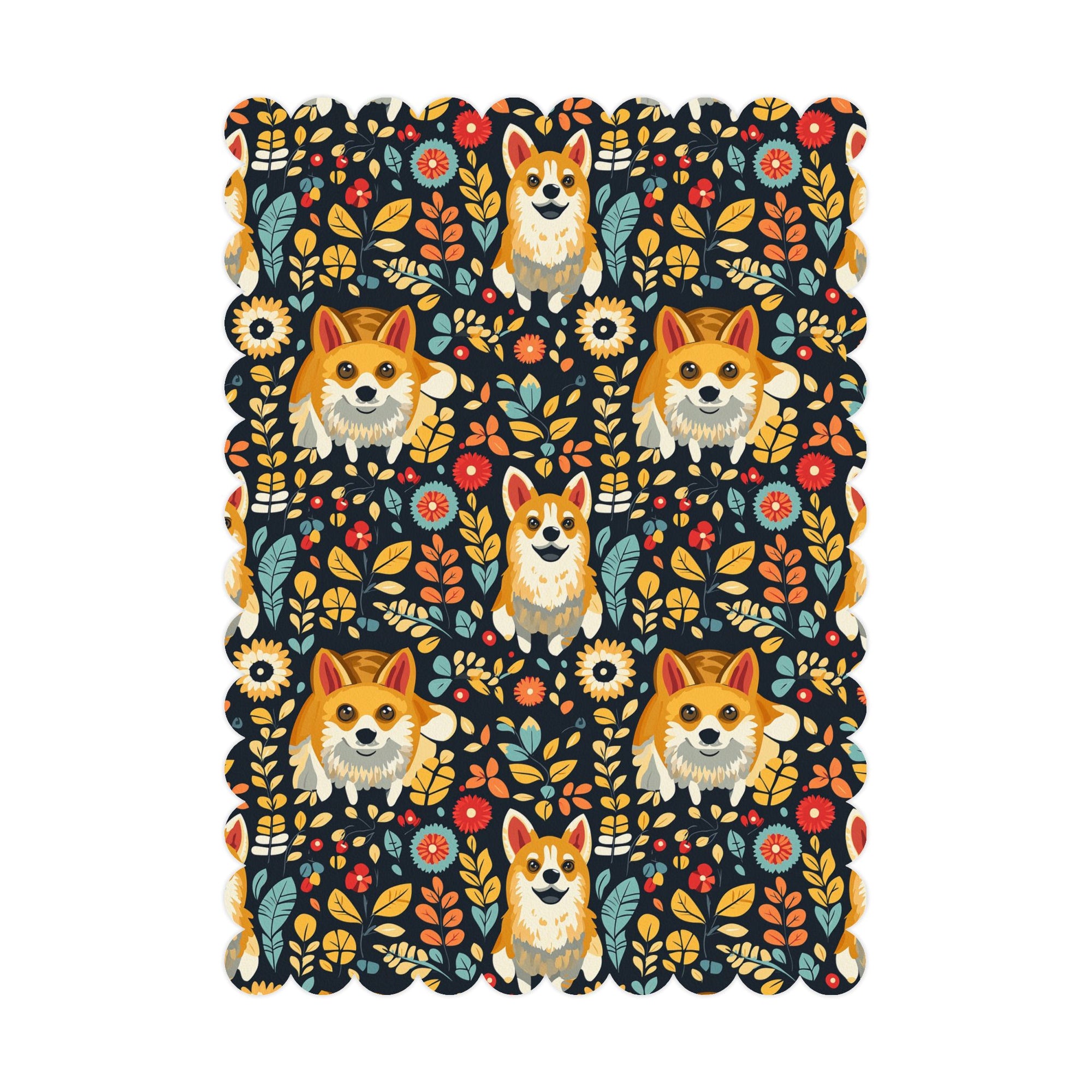 Corgi Rainbow Vine Dream Postcards