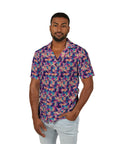 Dazzling Bulldog Chic Men's Hawaiian Camp Shirt