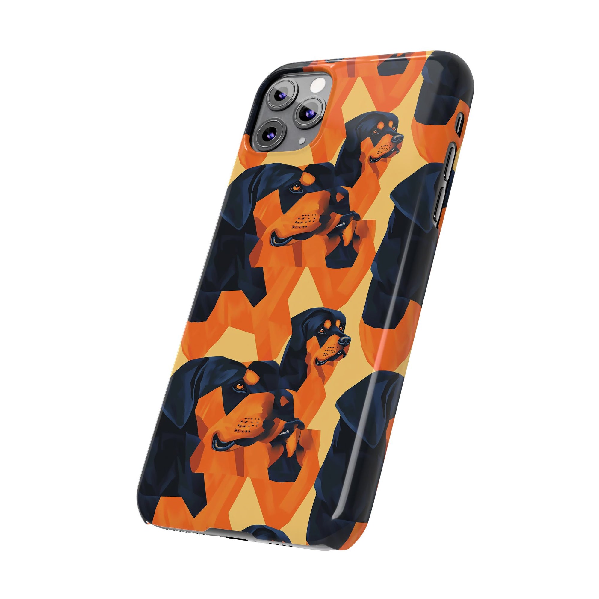 Rottweiler Chic Pawsitivity Slim Phone Cases