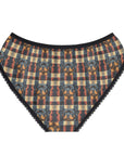 Pawsome Rottweiler Royalty Plaid Women's Briefs