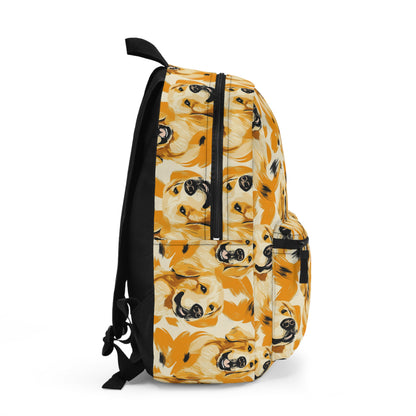 Golden Glitz 'n Glamour Woofwear Backpack