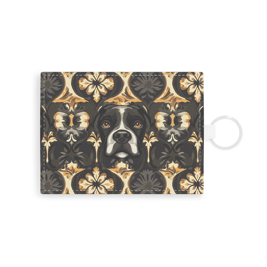 Manor Pup Boxer Royale Leather Card Holder