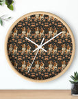 Beagle Blossom Bonanza Wall Clock