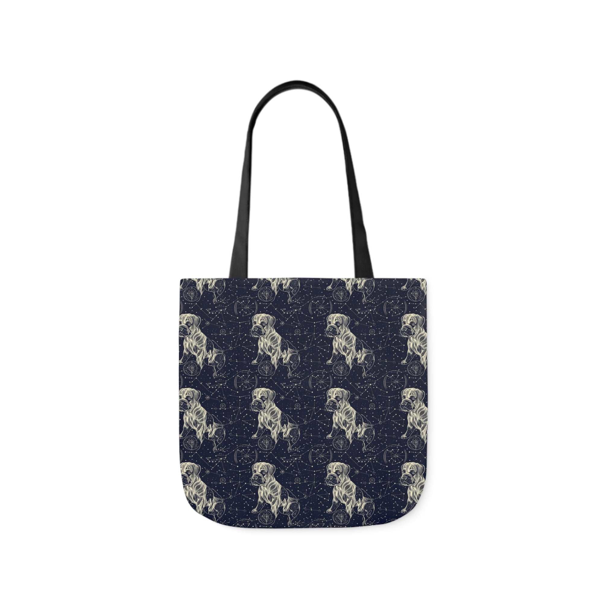 Celestial Boxer Bliss Canvas Tote Bag