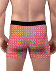 Bubblegum Glamour Bulldog Bouquet Men's Boxer Briefs