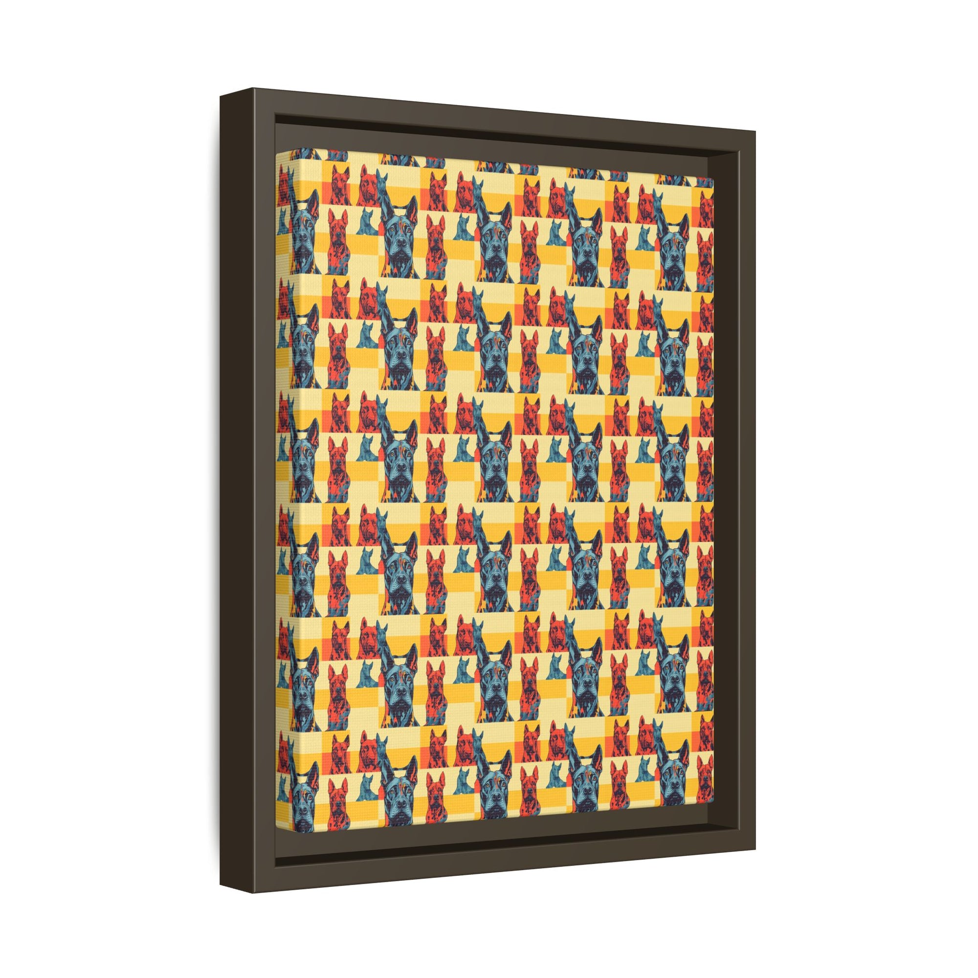 Dane-tastic Marvelous Mutt Mode Matte Canvas, Framed