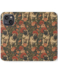 Blooming Pug Paradise Flip Cases