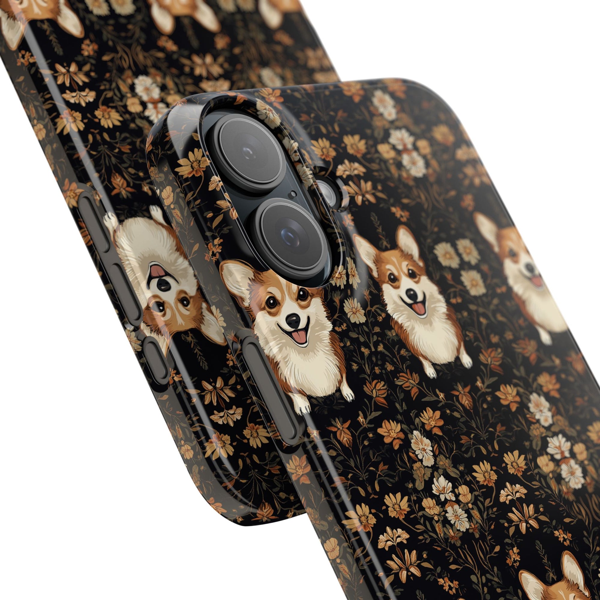 Nighttime Corgi Glow Stride Slim Phone Cases