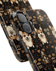 Nighttime Corgi Glow Stride Slim Phone Cases