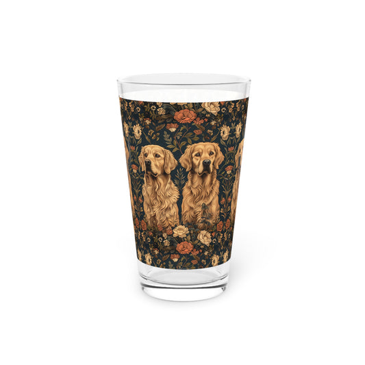 Fanciful Golden Paradise Blossom Pint Glass