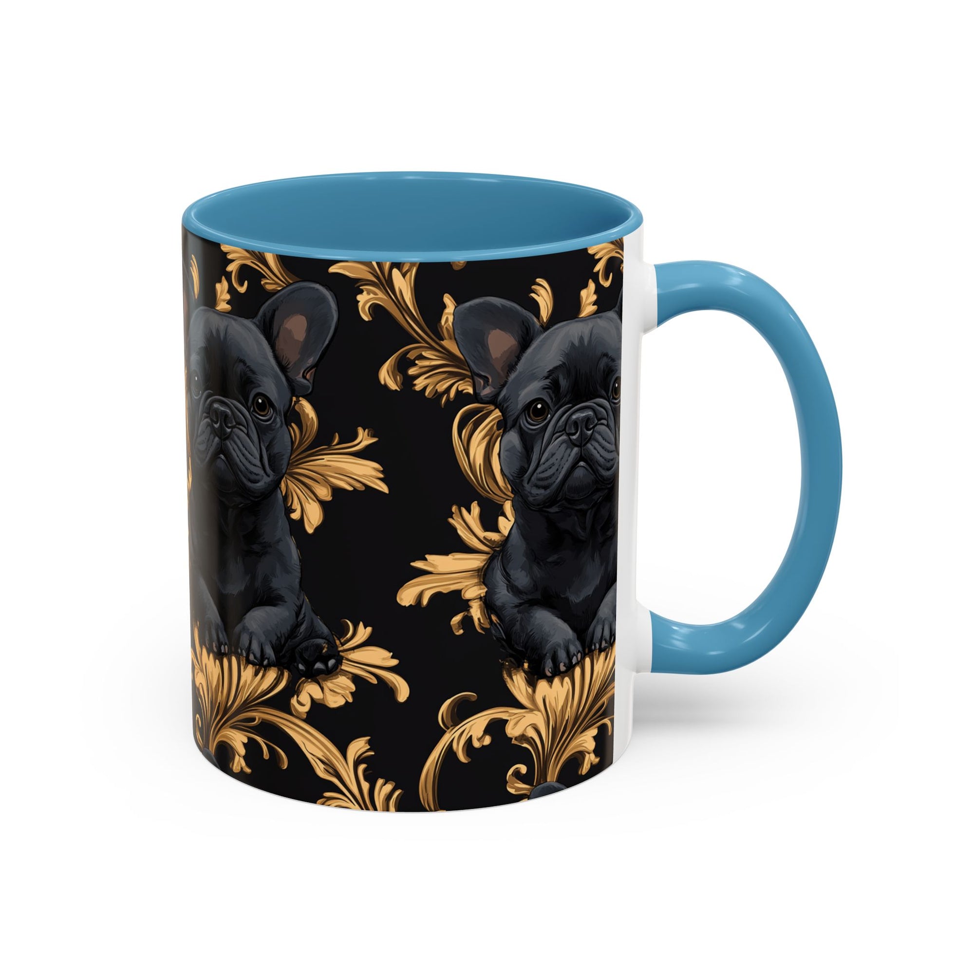 Regal Frenchie Noir Elegance Accent Coffee Mug