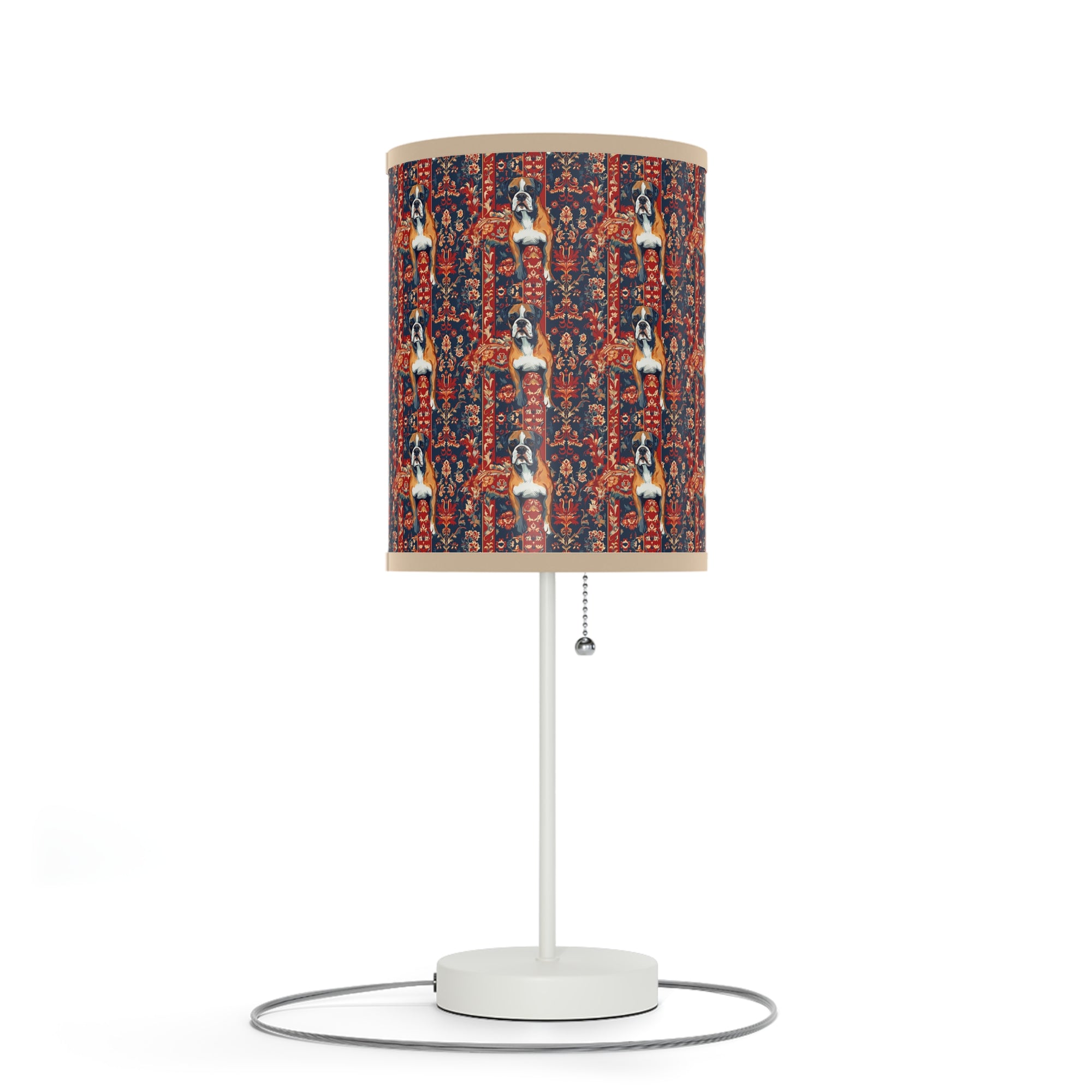 Boxer Blossom Tapestry Delight Lamp on a Stand