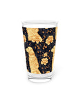 Golden Paws Floral Frenchie Pint Glass