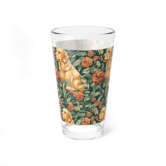 Blooming Goldie Glam Mixing Glass, 16oz