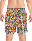 Bloom Pup Frenchietastic Splatter Men's Mid-Length Swim Shorts