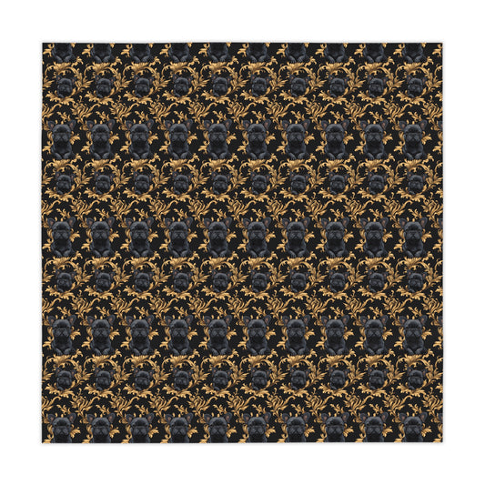 Regal Frenchie Noir Elegance Tablecloth