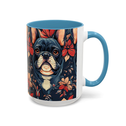 Gothic Rose Bulldog Noir Enchantment Accent Coffee Mug