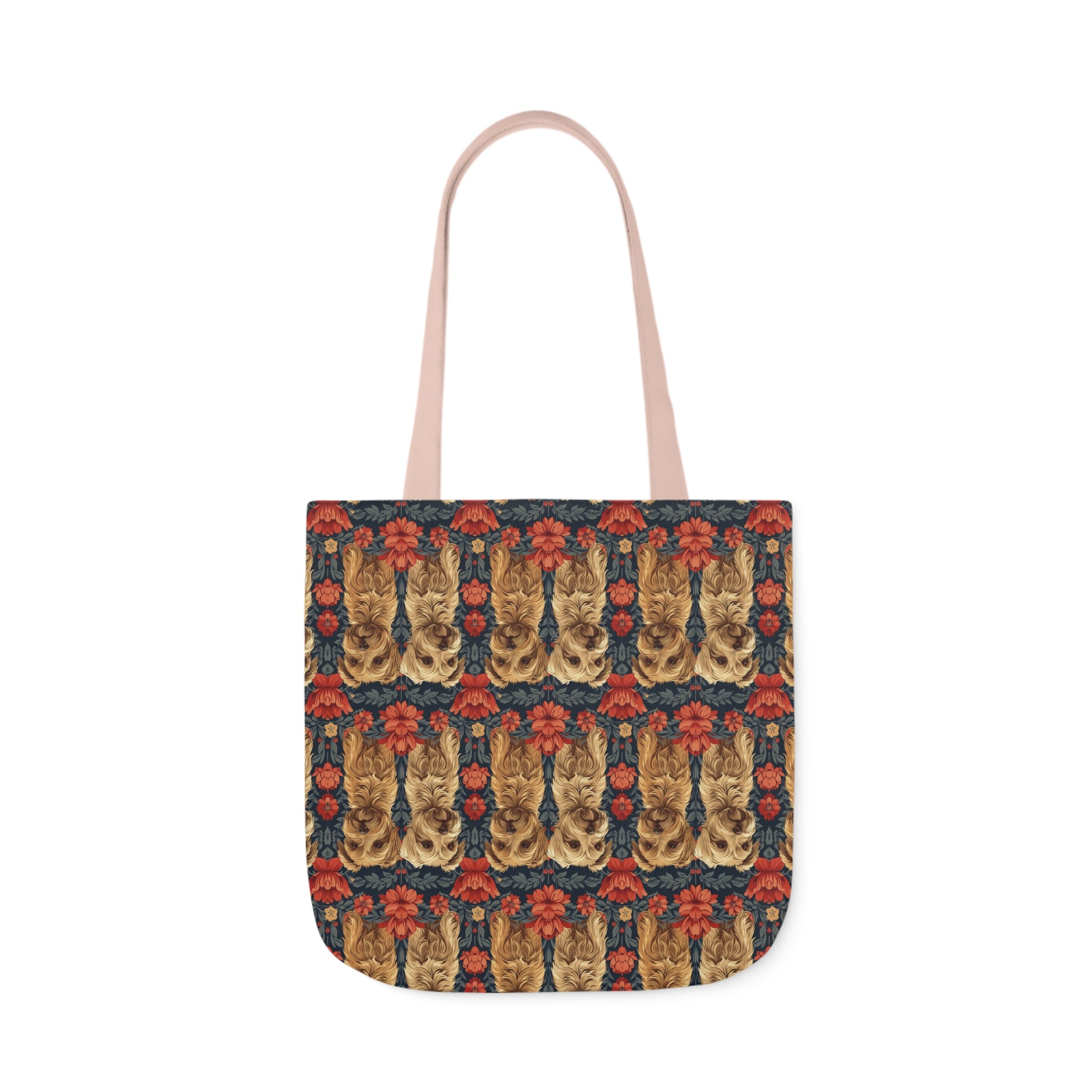 Yorkie Charm Twins Canvas Tote Bag