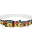 Frenchie Pop Art Pawfection Grid Dog Collar