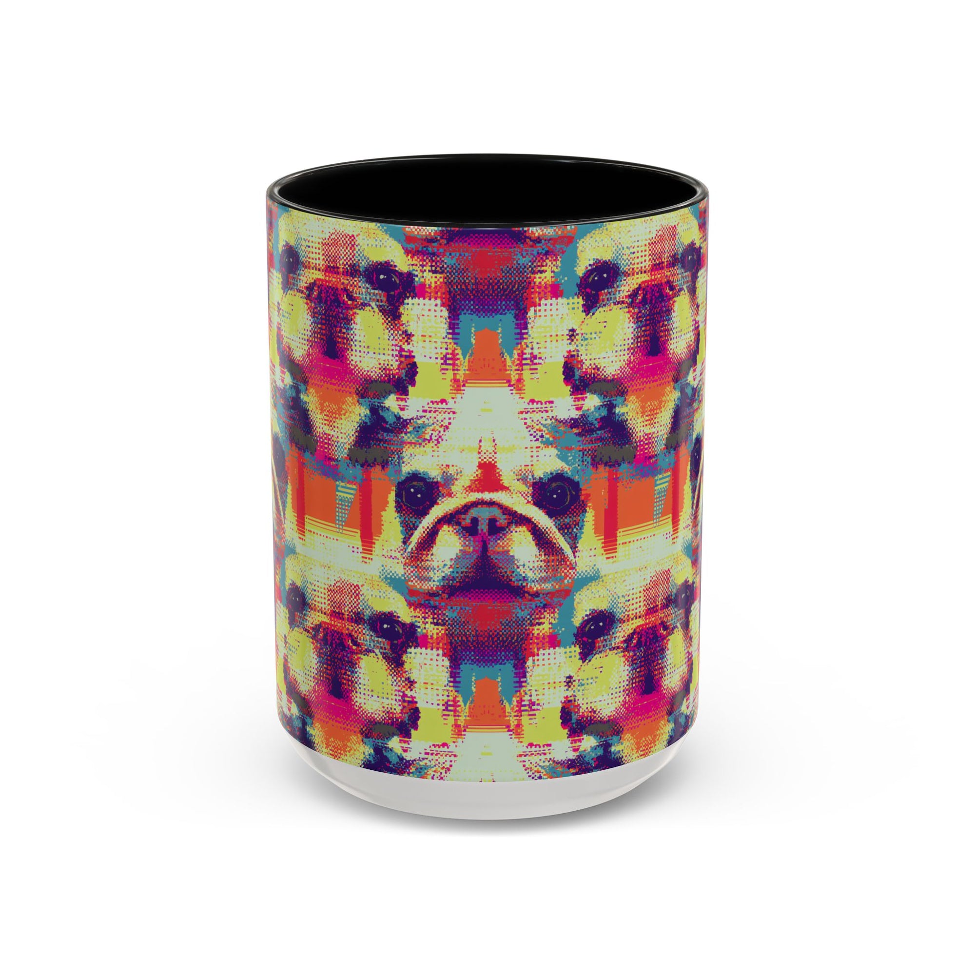 Glitchy Bulldog Blitz Accent Coffee Mug