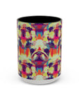 Glitchy Bulldog Blitz Accent Coffee Mug