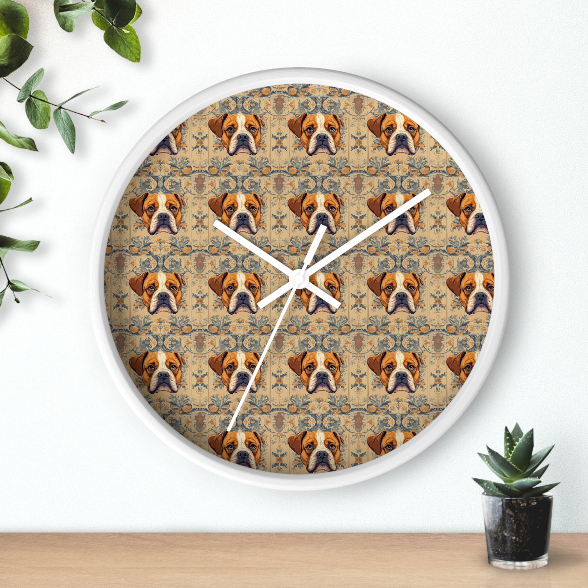 Bowtie Boxer Bliss Wall Clock