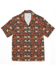 Pug Paradise Playpen Men's Hawaiian Camp Shirt