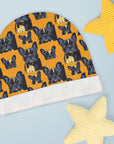 Frenchie Pawsitively Pawsome Peek-a-Boo Perfection Baby Beanie