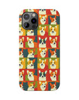 Corgi Chic Popart Pup Slim Phone Cases