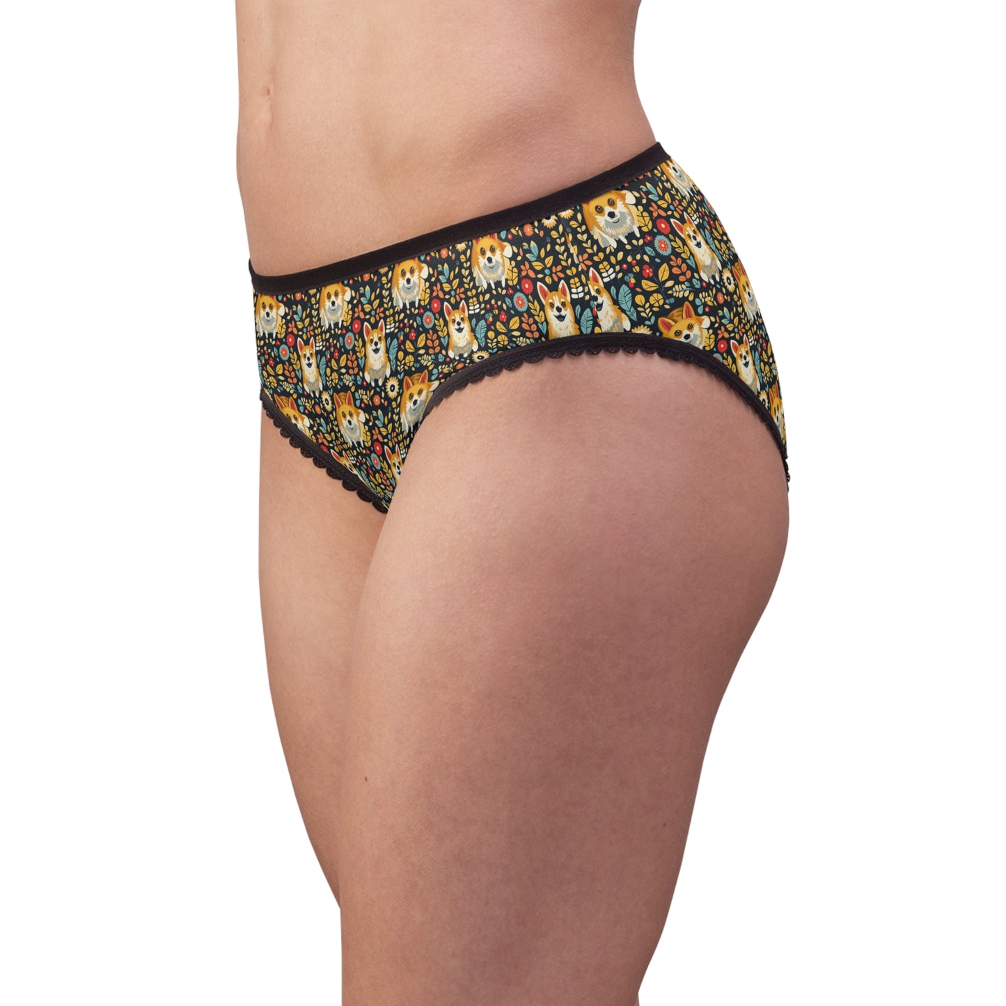 Corgi Rainbow Vine Dream Women's Briefs