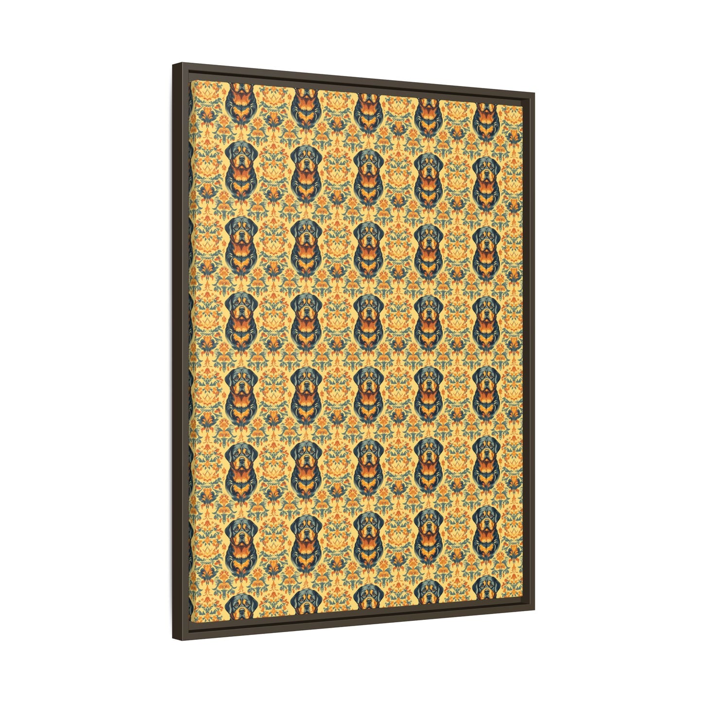 Royal Rottie Regalia Matte Canvas, Framed