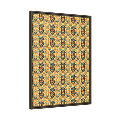 Royal Rottie Regalia Matte Canvas, Framed