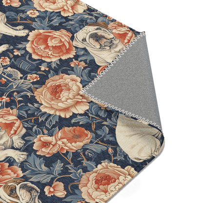 Bulldog Elegance Heritage Rug- William Morris Inspired Area Rug