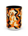 Golden Woof Abstract Glamour Accent Coffee Mug