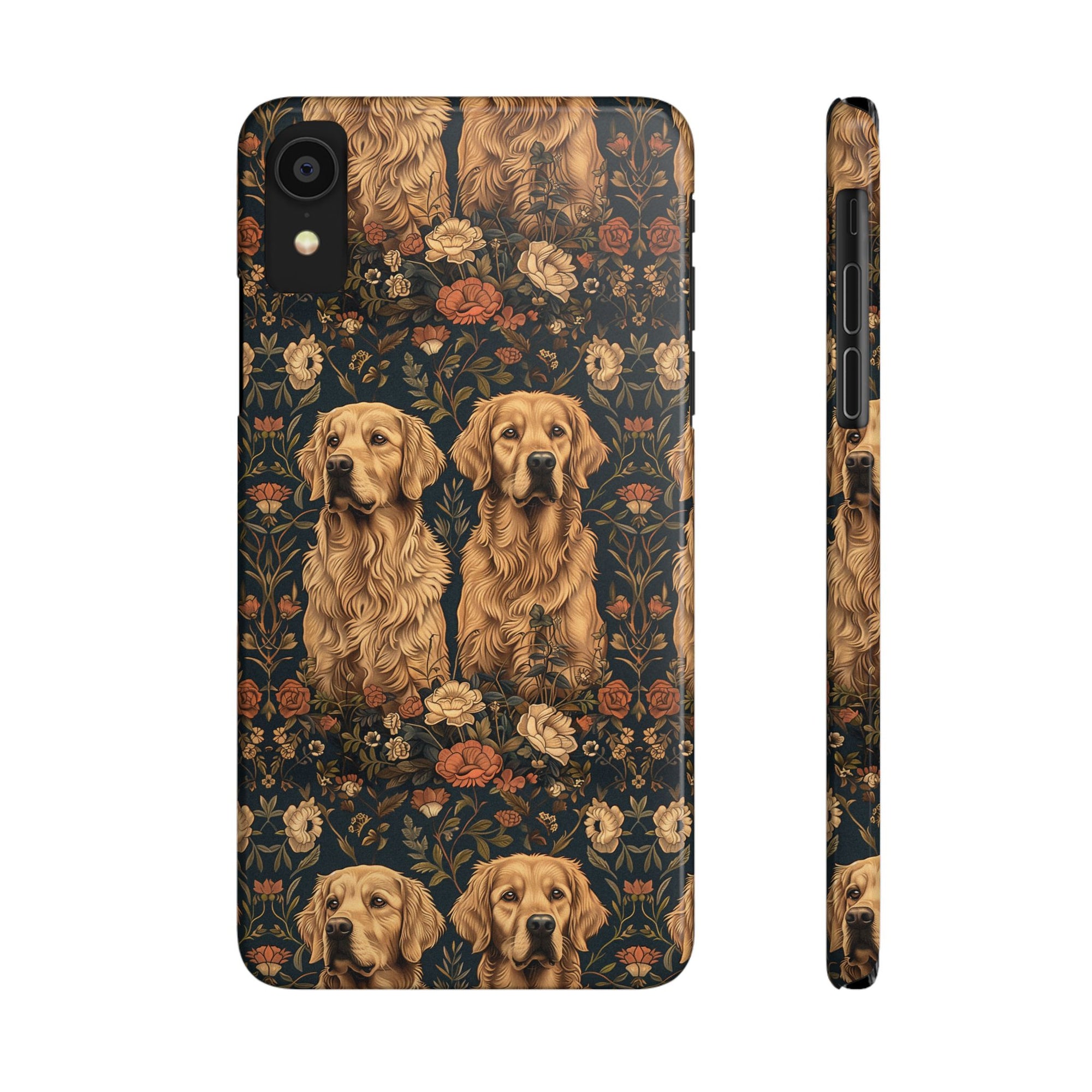 Fanciful Golden Paradise Blossom Slim Phone Cases