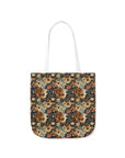 Beagle Blossoms Canvas Tote Bag