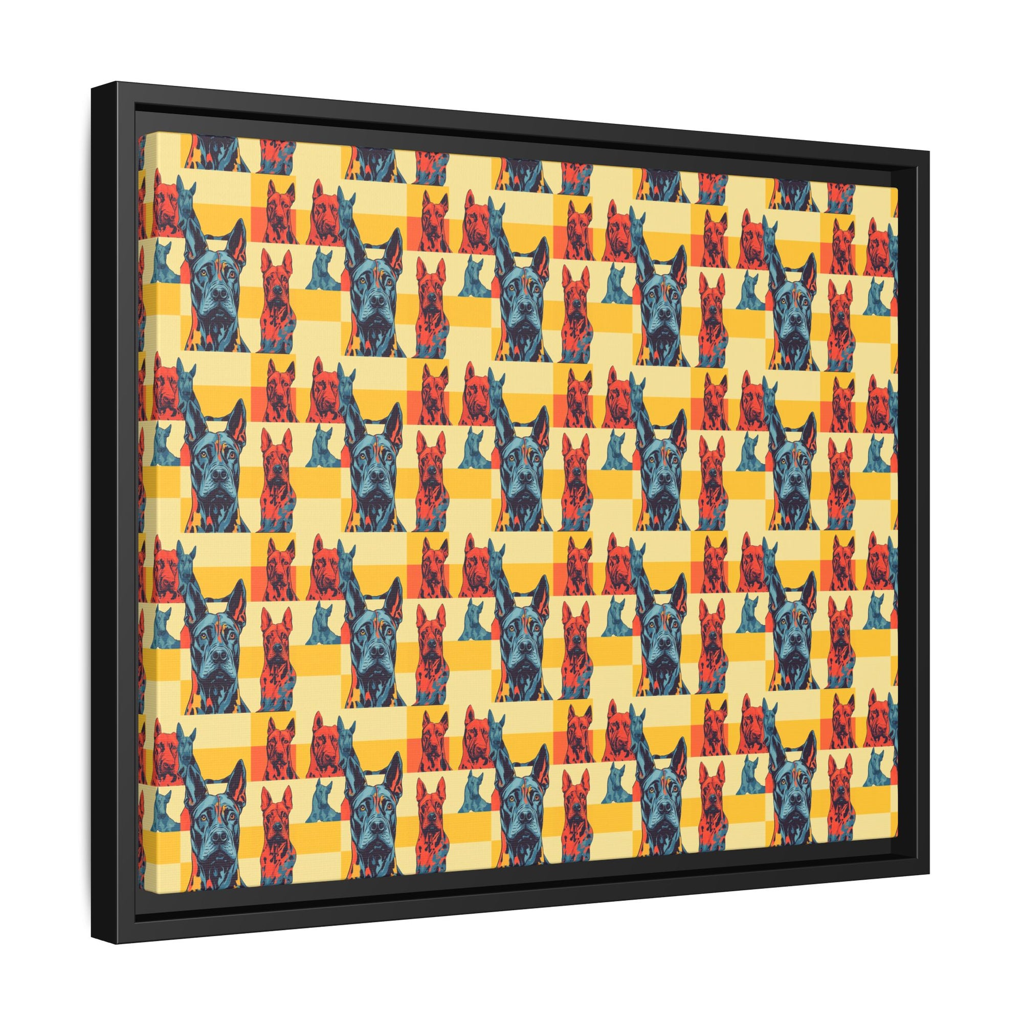 Dane-tastic Marvelous Mutt Mode Matte Canvas, Framed